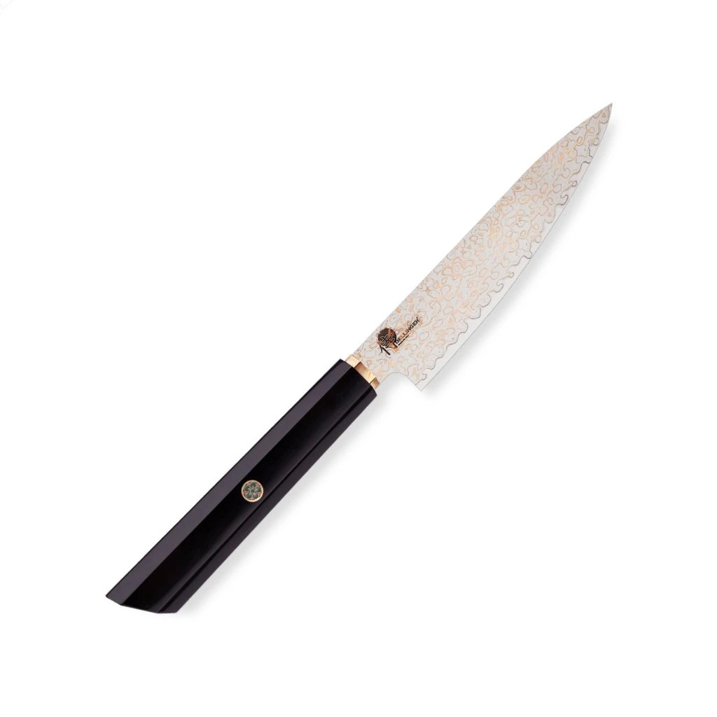 foto Mal� loupac� n�� Utility 130 mm Dellinger� Resin Black Gold Damascus